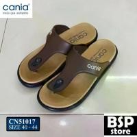 ราคา Cania รุ่น CN 51017 สีน้ำตาล/ครีม รองเท้าแตะ cania (คาเนีย ดูแล...แคร์ทุกก้าว) (1735046804638238341)