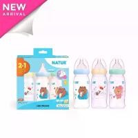 ราคา ขวดนม Natur คอกว้าง 5 / 9 ออนซ์ Smart FlexiFlow Biomimic line friends จุกหลายรู ปากกว้าง (1735522410161341639)