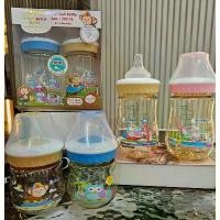 ราคา ขวดนมสีชาคอกว้าง ขวดนมAttoon (1734887340070635422)
