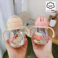 ราคา แก้วหัดดื่ม แก้วน้ำเด็ก ขวดน้ำ ฝึกเลิก ขวดนม แก้วน้ำหัดดื่มกั้นสำลัก ขนาด 350 ml SB1177 (1734841470221059834)