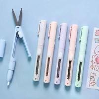 ราคา 【ร้อนแรง】กรรไกรพับสีสันหลากหลายขนาดเล็ก, กรรไกรตัดแบบเต็นท์สำหรับมือ, มีดแกะสลักขนาดเล็ก, กรรไกร, มีดตัดกระดาษอเนกประสงค์ (1735336023744415125)