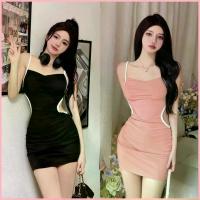 ราคา Sorohเดรสสั้น ไหมพรม แขนกุด เว้าหลัง รัดรูปชุดมินิเดรส ทรงสวย สุดเซ็กซี่ แฟชั่นผู้หญิง#DX-8773-H (1735473015691052285)