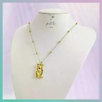 ราคา [พร้อมส่งในไทย] Aurora Rainbow Necklace - สร้อยคอสีทอง พลอยหลากสี คอ ผู้หญิง พวงกุญแจ ไหมพรม ช่อ กุหลาบ ล็อกเก็ต ใส่ รูป แหวน ตา จิม ชิริ โคลน จาก ไทย evileye พร้อม จี้ (1733472840952415939)