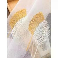 ราคา ม่าน {MIMI} แบบเรียบสไตล์อเมริกัน ลายใบไม้ สำหรับห้องนั่งเล่น หน้าต่าง และห้องนอน ตกแต่งประตูด้วยผ้าโปร่งแบบผ้าลูกฟูก (tulle) งานปัก (1734837125719295635)
