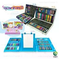 ราคา รุ่นอัพเกรดล่าสุดพาเลทชุดระบายสี 150, 180, 208 ชิ้น ชุดสี ชุดระบายสี พาเลทสี ART SET ชุดกล่องสี สีไม้ สีน้ำ สีเทียน พาเรทสี (1734983219947079307)