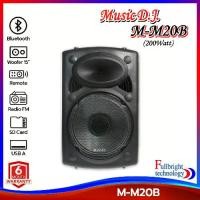 ราคา [COD] [tiktok]Music D.J. (M-M20B) +USB, BLUETOOTH,SD,Mic ลำโพงเคลื่่อนที่/ตู้ช่วยสอน/ลำโพงตั้งพื้น/ลำโพงล้อลาก มีไฟดิสโก้ รับประกันศูนย์ 1 ปี แถมฟรี ไมค์ลอย 2 ตัว มูลค่า 1,200 บาท (1734839094419096637