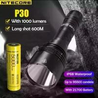 ราคา ชำระเงินปลายทาง ใหม่อัพเกรด NITECORE P30 NEW ไฟฉาย พร้อมแบต NL2150R 5000mAh USB-C แบตเตอรี่ 1000 Lumen CREE LED ไฟฉาย (1731333397748549300)