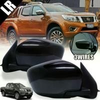 ราคา ✺กระจกมองข้าง กระจกรถยนต์ รุ่น นิสสัน นาวาร่า NP300 NISSAN NAVARA รุ่นไฟฟ้า 3สาย สีดำ ปี2015-2019 1 คู่ (มีขายแยกซ้ายขวา)✬ (1735131155266307726)