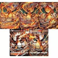 ราคา การ์ดโปเกมอน PTCG 5 ใบ ลาย Charizard Impact Frame Style สำหรับสะสม แสดงโชว์ การ์ดหายากแบบโฮโล ของสะสม การ์ดโปเกมอน ของขวัญ (1735205937430235078)