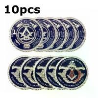 ราคา เหรียญความท้าทายของสหภาพนักบวชฟรีเมสัน (Master Mason) จำนวน 10 เหรียญ พร้อมกล่อง (1735095451429734028)