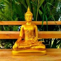 ราคา [sumpati]พระพุทธรูปพุทธศิลป์ ปางสะดุ้งมาร หน้าตัก5นิ้ว สูง22ซม. เนื้อเรซิน หล่อตัน สีน้ำทองอเมริกา เหรียญ หลวง พ่อ กลั่น พระผง ของขวัญ วัดปาก น้ํา (1734593216417269491)