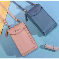 ราคา ♭กระเป๋าสตางค์สะพายข้างใส่โทรศัพทย์มือถือ/เหรียญ/บัตรได้เยอะ H001✡ (1735128332420744864)