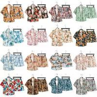 ราคา ชุดเสื้อเชิ้ตลายดอกไม้ไทยแห้งเร็วสำหรับเทศกาลสงกรานต์, เสื้อแขนสั้นพร้อมกางเกงขาสั้น, แบบยูนิเซ็กส์, สไตล์ฮ่องกง, วินเทจ, ทรงหลวม, ไซส์ 4XL (1735392565470267238)