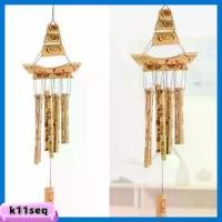 ราคา K8SEQ จี้ระฆัง กระดิ่งลมไม้ไผ่ เครื่องประดับแขวนประดับ ไม้ไผ่ไม้ไผ่ Windchimes แขวนผนัง เรโทร กระดิ่งลม ในร่มกลางแจ้ง (1735142127593490266)