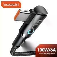 ราคา สายเคเบิล Toocki ใหม่ แบบยูเอสบี ไทป์ซี ความยาว 100 วัตต์ มุมหัวโค้ง 90° รองรับการชาร์จเร็ว สำหรับหัวเว่ย เสี่ยวหมี่ ซัมซุง และยูเอสบี ไทป์ซี (1734775156029883801)