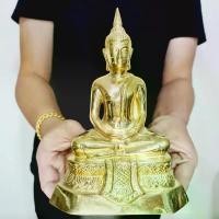 ราคา พระพุทธรูปปางสมาธิ เนื้อทองเหลืองขัดเงา (หน้าตัก5นิ้ว สูง23ซม.)ผ่านพิธีพุทธาภิเษกแล้วหลายวาระบูชาเองหรือถวายวัดก็ได้ เช่า พระเครื่อง ออนไลน์ (1734505401654412640)