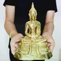ราคา พระพุทธรูปปางสมาธิ เนื้อทองเหลืองขัดเงา (หน้าตัก5นิ้ว สูง23ซม.)ผ่านพิธีพุทธาภิเษกแล้วหลายวาระบูชาเองหรือถวายวัดก็ได้ เช่า พระเครื่อง ออนไลน์ (1734505405424108713)