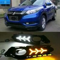 ราคา ไฟ DRL (ไฟวิ่งกลางวัน) และไฟตัดหมอก 2 ชิ้น พร้อมสัญญาณเลี้ยวสีเหลือง สำหรับ Honda HR-V/HRV/Vezel ปี 2014–2018 (1735540168557561786)