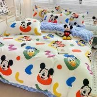 ราคา ผ้าห่มเครื่องนอน ลายการ์ตูนน่ารัก ปกอ่อน คลุมผ้านวม ปลอกหมอน ผ้าปูที่นอนมิกกี้เมาส์ดิสนีย์ (1730599160366926168)