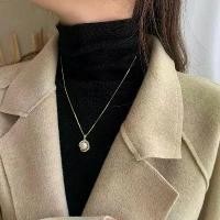 ราคา สร้อยคอจี้มุกยาว เครื่องประดับแฟชั่นสำหรับผู้หญิง สร้อยคอแบบเสื้อสเวตเตอร์ ประดับเพชร สร้อยคอคลัตวา คอลลาเจน สำหรับฤดูใบไม้ร่วงและฤดูหนาว (1734765107290211515)