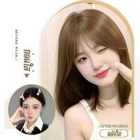 ราคา วิกผมประบ่า ปลายสไลด์ มีหน้าม้า สีน้ำตาล (40 cm.) วิก ผม (1733742659673032452)