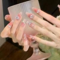 ราคา เล็บปลอมแวววาว, เล็บสีชมพูอ่อน, สติ๊กเกอร์เล็บ, เล็บปลอม, เล็บสำเร็จรูปขายส่ง (1735195897320736535)