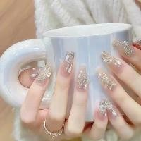 ราคา สีทาเล็บเจล เล็บปลอม pvc เล็บปลอม สไตล์ฝรั่งเศสให้ความหรู รุ่นใหม่ปี 2025 เล็บสำเร็จรูปแบบติด แขนยาว/กลาง/สั้น สไตล์โดปามีน ตกแต่งเพชรเทียม แบบแผ่นแปะเล็บปลอม (1735042327518480199)