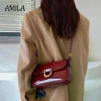 ราคา AMILA กระเป๋าสะพายผู้หญิงหัวเข็มขัดเกือกม้าความรู้สึกขั้นสูงไวน์แดงอินเทรนด์กระเป๋าใต้วงแขนหนังสิทธิบัตร ที่ดัดขนตา oni แปรง แต่งหน้า ขน นุ่ม ปัด แก้ ม ทารอง พื้น เซต เครื่องสําอาง พก พา (173426514465
