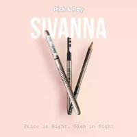 ราคา 【ส่งฟรี】 Sivanna Colors ดินสอเขียนคิ้ว Story Waterproof Silky Eyebrow Pencil (ES004) (1732898789278909780)