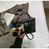 ราคา กระเป๋าใส่อาหารกลางวันลายดาว – กระเป๋าทรงกล่องสี่เหลี่ยมลายลิ้นจี่, กระเป๋าเครื่องสำอาง, กระเป๋าถือขนาดเล็กพร้อมหูจับด้านบนและสายสะพายข้าง (1735076970155575270)