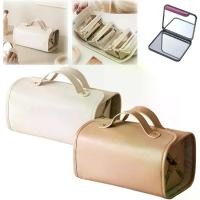 ราคา กระเป๋าเครื่องสำอาง Binozinco, กระเป๋าเครื่องสำอางหนังกันน้ำ, กระเป๋าเครื่องสำอางแบบม้วนได้ 4 ใน 1 พร้อมช่องแยกออกได้, กระเป๋าเดินทางสำหรับผู้หญิงแบบแขวน (2 ชิ้น A) (1735526689885226730)