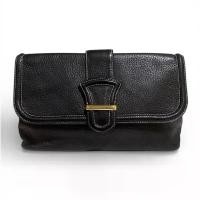 ราคา Yoshie inaba black leather clutch bag กระเป๋าหนัง กระเป๋าคลัช กระเป๋าเครื่องสำอาง (1734569055199855914)