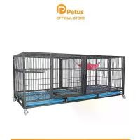 ราคา Petus กรงสัตว์เลี้ยงขนาดใหญ่ ระยะห่างซี่กรง 3 ซม.กรงเพาะพันธุ์สัตว์เลี้ยง หมา แมว วางซ้อนกันได้หลายชั้น (1729988985709431563)
