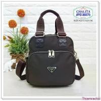 ราคา กระเป๋าทรงถือ พร้อมสายสะพายยาว รุ่น PD-88070 ยี่ห้อ CHALITA กระเป๋า 3 in 1 #เป้ #กระเป๋าสะพาย ขายร้อน (1734385859212707321)