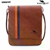 ราคา กระเป๋าหนังผู้ชาย สะพายข้าง ทรงเมสเซนเจอร์ หนังPU จิงโจ้ แฟชั่นสไตล์วัยรุ่น พร้อมส่ง #A9495 เป้ ใบ ใหญ่ (1734517340353627636)