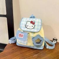ราคา กระเป๋าเป้สะพายหลังลายการ์ตูนคิตตี้น่ารักลายตารางพร้อมสายรูดสำหรับเด็กผู้หญิง สีฟ้า รุ่นใหม่ฤดูใบไม้ผลิ 2026 กระเป๋านักเรียน/กระเป๋าเป้สำหรับวิทยาลัย เป้ เด็ก (1735022422821143780)