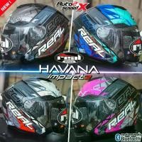 ราคา ♝หมวกกันน็อค REAL HAVANA IMPACT 2 ลายใหม่ ครึ่งใบ แว่น2ชั้น⊿ (1735437771885676380)