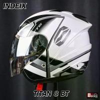 ราคา ✫หมวกกันน็อค INDEX TITAN-8 BT สีขาว รุ่นใหม่ล่าสุด มีหลุมติดตั้งลำโพง Bluetooth นวมถอดซักได้ มีไซส์ให้เลือก M/ L/ XL✵ (1735074147727148657)