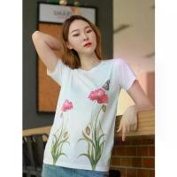 ราคา iCONiC TWICE T-SHIRT #5712 เสื้อยืด พิมพ์ลาย ดอกไม้ คู๋ สีชมพู ผีเสื้อ (1730996617343961248)