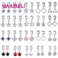 ราคา 【liuns】ลดราคาใหญ่ต่างหู เงินสเตอร์ลิง 925 ประดับคริสตัลเพชรเทียม รูปสามเหลี่ยม วงกลม หัวใจ ดาว ดอกไม้ เหมาะสำหรับงานแต่งงาน เครื่องประดับต่างหู (1735367953244718785)