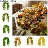 ราคา NATURAL LIVING ดอกไม้ปลอม ใบไม้ประดิษฐ์ พวงมาลัยใบไม้สีเขียวซิลค์วิลโลว์ งานประดิษฐ์ทำเอง ยืดหยุ่น เถาวัลย์ต้นไม้ประดิษฐ์ ใบไม้สีเขียว เหมือนจริง เถาวัลย์ใบไม้ประดิษฐ์ อุปกรณ์เสร (1735417031699825992)