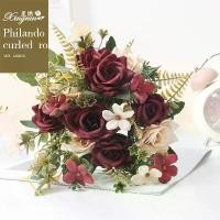 ราคา [1 ฟรี 1]ดอกไม้ปลอม ช่อดอกไม้ กุหลาบปลอม ดอกไม้เทียมเรียบหรู ช่อไม้เทียมสำเร็จ ดอกบัว ช่อ (1735132145611867493)