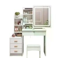 ราคา โต๊ะเครื่องแป้ง โต๊ะเครื่องแป้งเกาหลี โต๊ะเครื่องแป้งในห้องนอน มีไฟ (1729590583343614626)