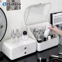ราคา ขายดี ตู้เก็บของเครื่องสำอางค์ ชั้นวางของกันฝุ่น ห้องนอน โต๊ะเครื่องแป้ง กล่องความจุขนาดใหญ่ ตู้เก็บของ ลิ้นชัก (1734584996597827443)
