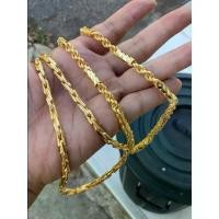 ราคา สร้อยคอเลเซอรทองแท้เทียบ3บ.เนื้อทรายเนื้อทองสวยมากไมคอนแท้คัดเกรด ฟรีตลับ ตะขอ (1734835981708133781)
