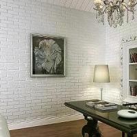 ราคา ❉วอลล์เปเปอร์ Wall paper วอลล์เปเปอร์ติดผนังลายอิฐ ชนิดไม่มีกาวในตัว ต้องใช้กาวไม่ใช่สติกเกอร์☸ (1735381478315165109)
