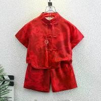 ราคา ชุดฤดูร้อนสไตล์ถังสำหรับเด็กผู้ชาย, เสื้อผ้าสไตล์จีน, รุ่นใหม่ปี 2026, ชุดฮั่นฝูฤดูร้อนสำหรับเด็กชาย, ชุดพิธีวันเกิดปีแรกของทารก กันหนาว ตรุษ จีน เด็ก (1735034167294199022)