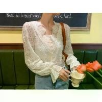 ราคา เสื้อท็อป ลูกไม้ คอวี สไตล์เรโทร ฝรั่งเศส สำหรับผู้หญิง ดีไซน์ปักหนัก แขนกระดิ่ง คาร์ดิแกนลูกไม้แฟชั่น (1733052288567182695)