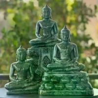ราคา พระพุทธรูป แกะสลัก ปางสมาธิ พระแก้วมรกต หินเขียว อินเดีย หน้าตัก 5 นิ้ว พระบูชา พระมงคล (1731730233696946845)
