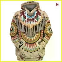 ราคา เสื้อสวมหัว เสื้อแจ็คเก็ตมีฮู้ด สำหรับผู้ชายและผู้หญิง หัวหน้าเผ่า อินเดีย ชนเผ่าพื้นเมือง โทเท็ม สไตล์ฮิปปี้ชาติพันธุ์ (1730546261554661486)